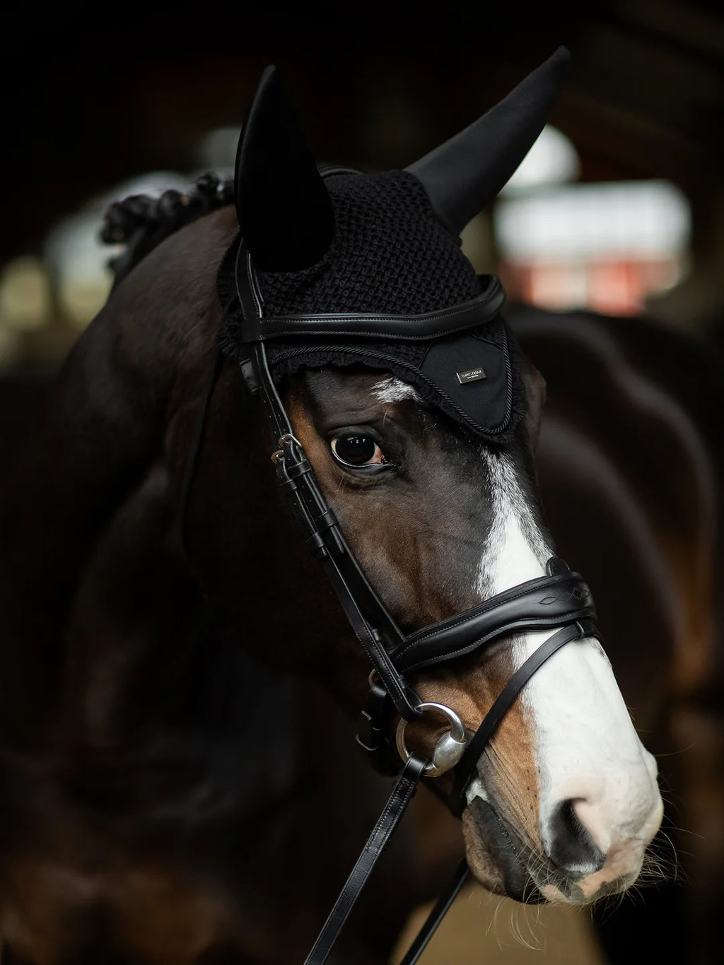 Equestrian Stockholm Soundless Ear Bonnet Black Silver