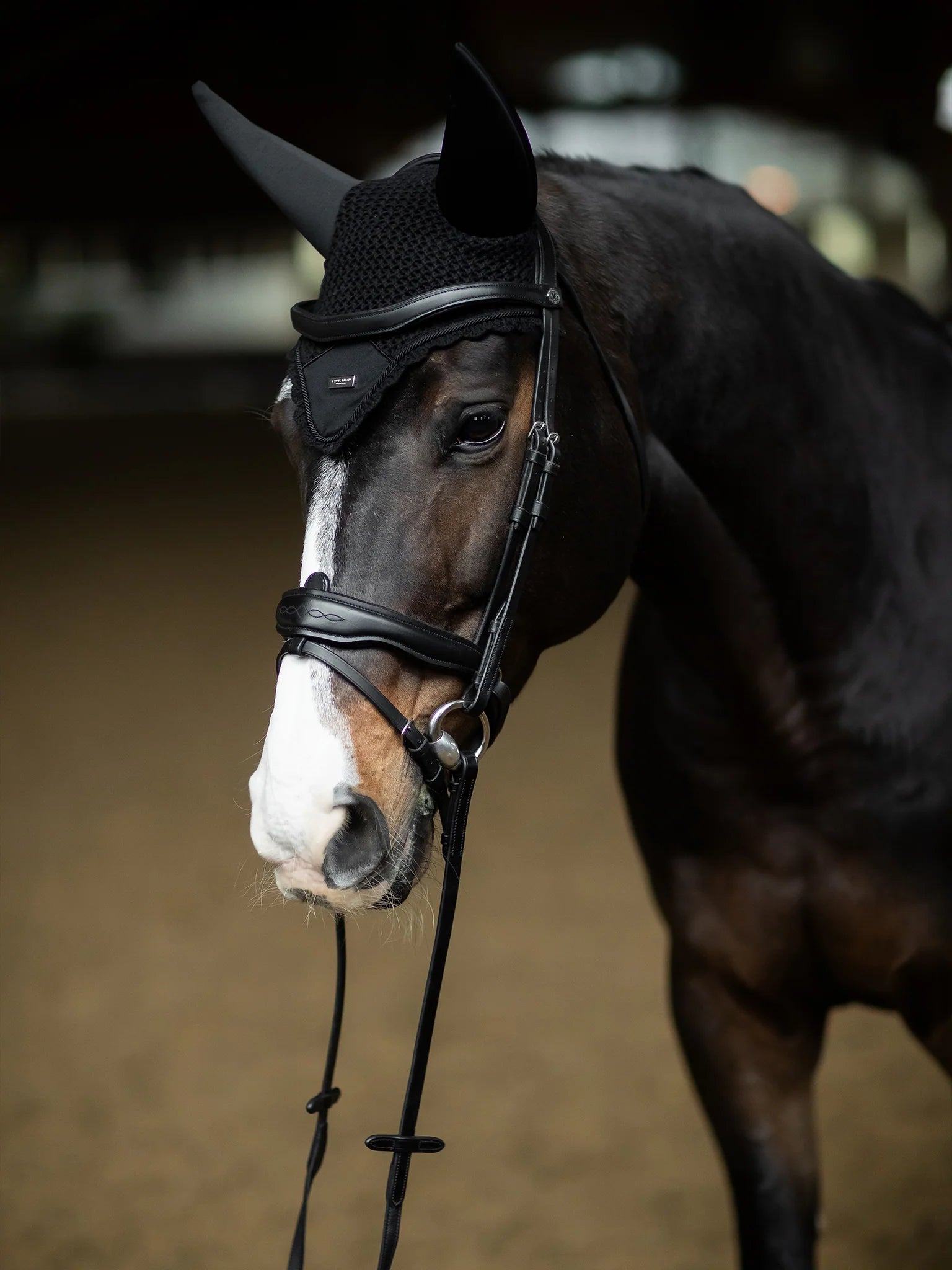 Equestrian Stockholm Soundless Ear Bonnet Black Silver